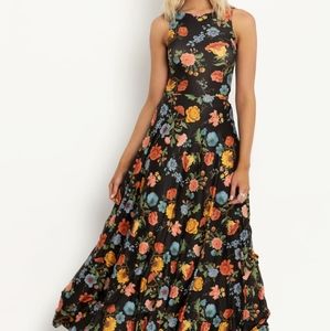 Blackmilk | Vintage Flowers Princess Maxi Dress | Black, Multi